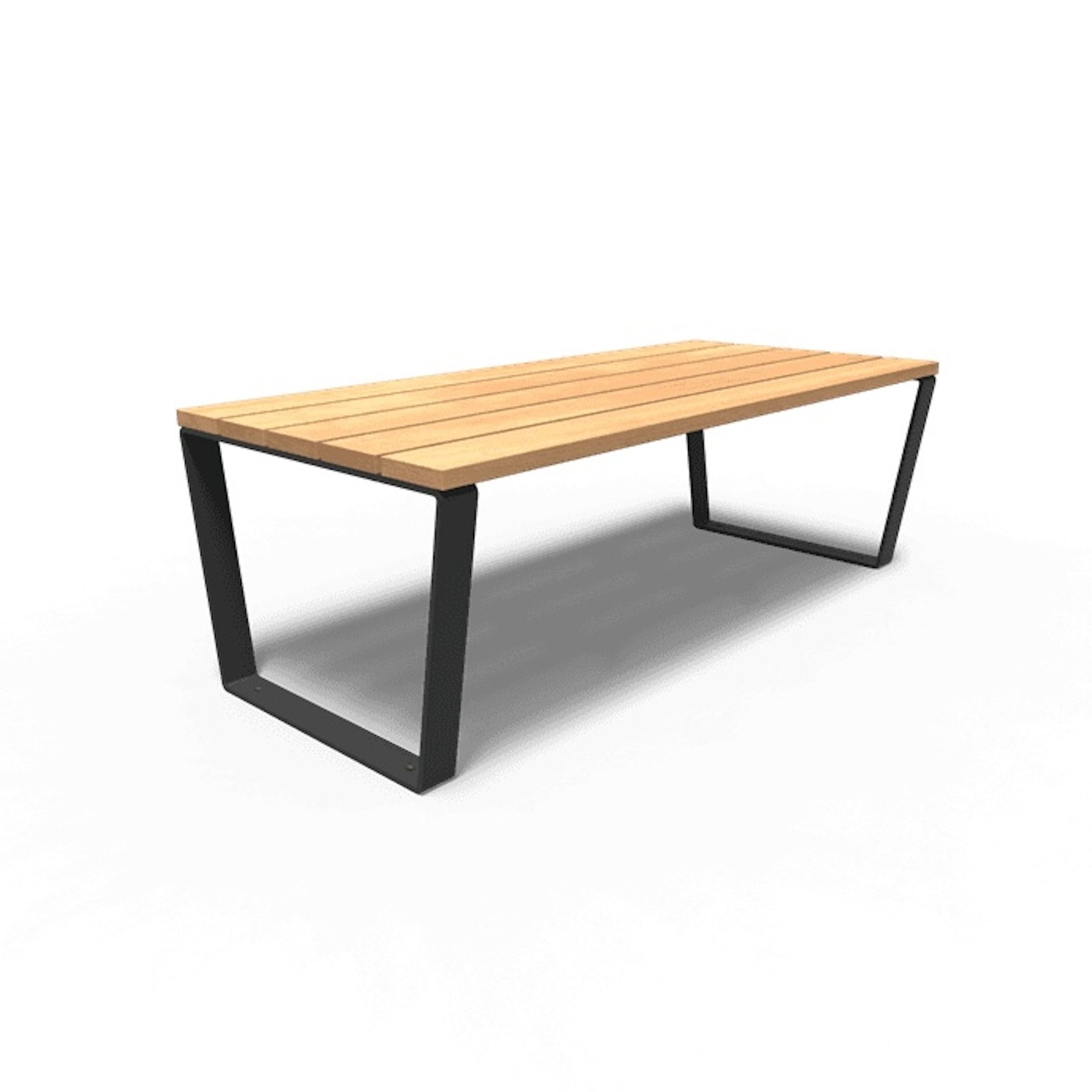 Adezz Adezz Gartentisch Serie MIO 230 x 100 x 76 cm Tischplatte Hartholz