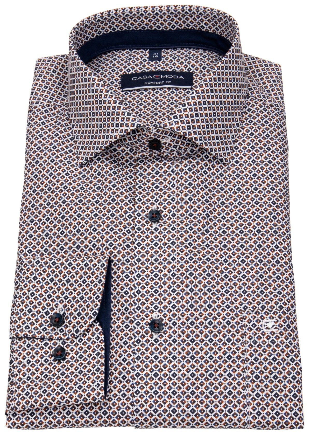 CASAMODA Langarmhemd Casamoda Comfort Fit Kentkragen günstig online kaufen