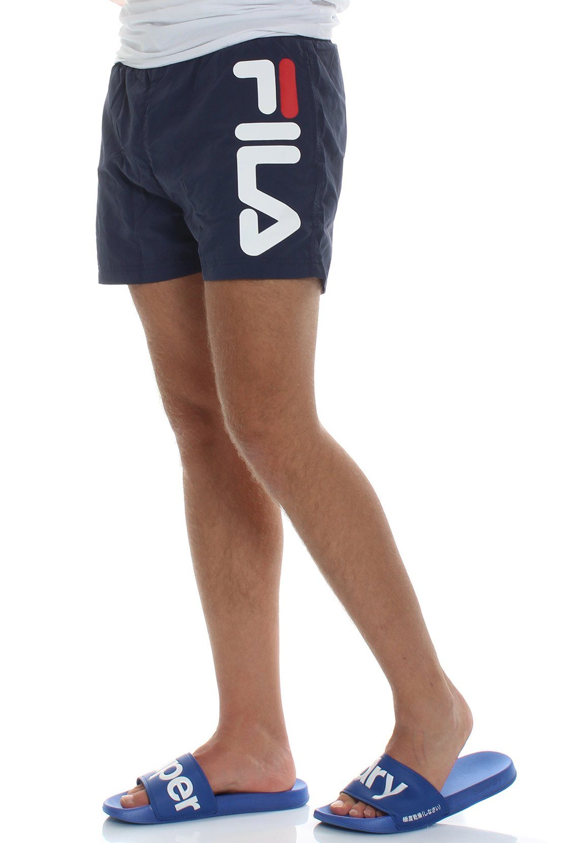 Fila Shorts Fila Herren Badehose MICHI BEACH SHORTS 688922 170 Black Iris Dunkelblau