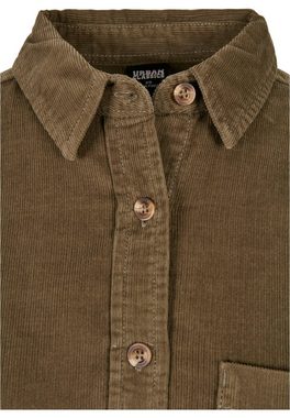 URBAN CLASSICS Langarmhemd Urban Classics Damen Ladies Corduroy Oversized Shirt (1-tlg)