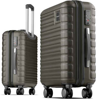 Travely Handgepäck-Trolley Travely Premium Handgepäck Koffer 55x40x20cm - passend für Ryanair etc, 4 Rollen