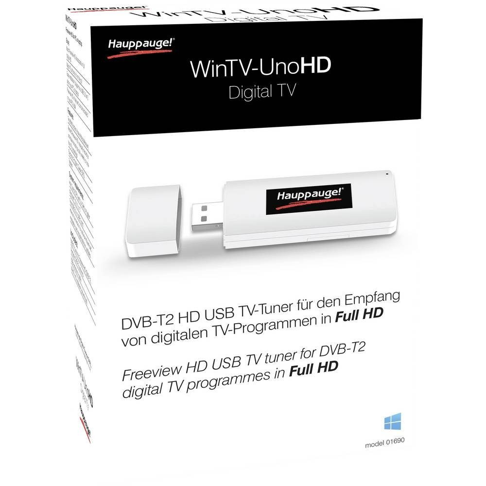 TV-Tuner Fernsehen am PC/Notebook, Antenne - DVB-T Streaming-Stick USB HAUPPAUGE mit