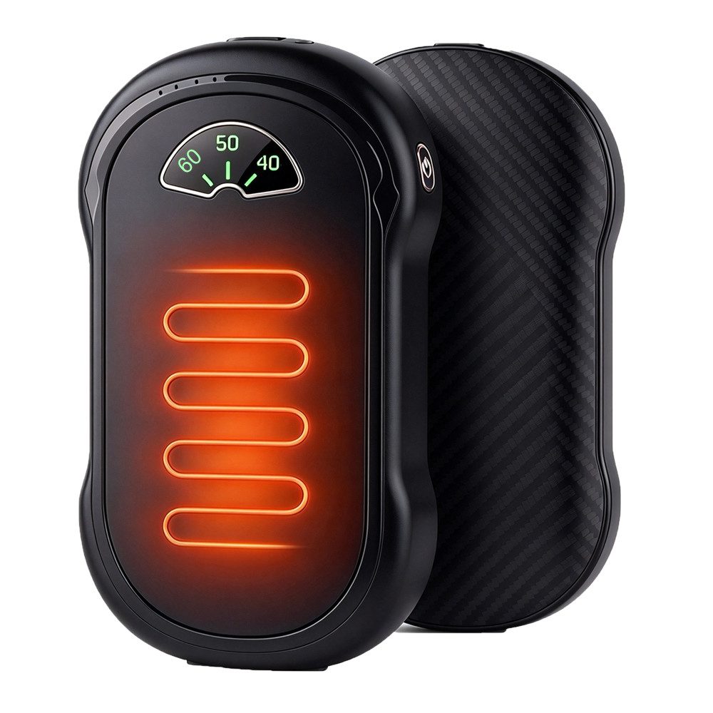 Topcony Handwärmer Elektrischer Handwärmer magnetisch 10000mAh USB-C 3 Stufen Set, Geschenk für Frauen Männer,Outdoor Camping Sportarten 1-tlg., 2 Handwärmer magnetisch 10000mAh USB-C wiederaufladbar Set, Magnetisch trennbar 3 Heizstufen USB-C kompakt wiederaufladbar