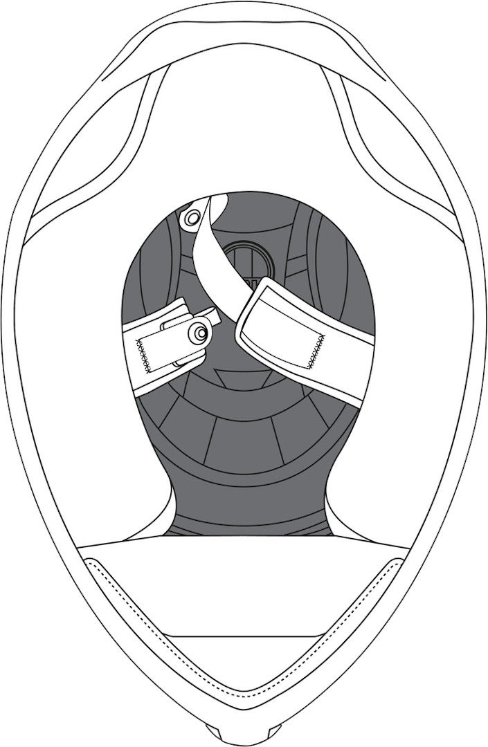 AGV Motorradhelm K-1 S Helmkronenpolster