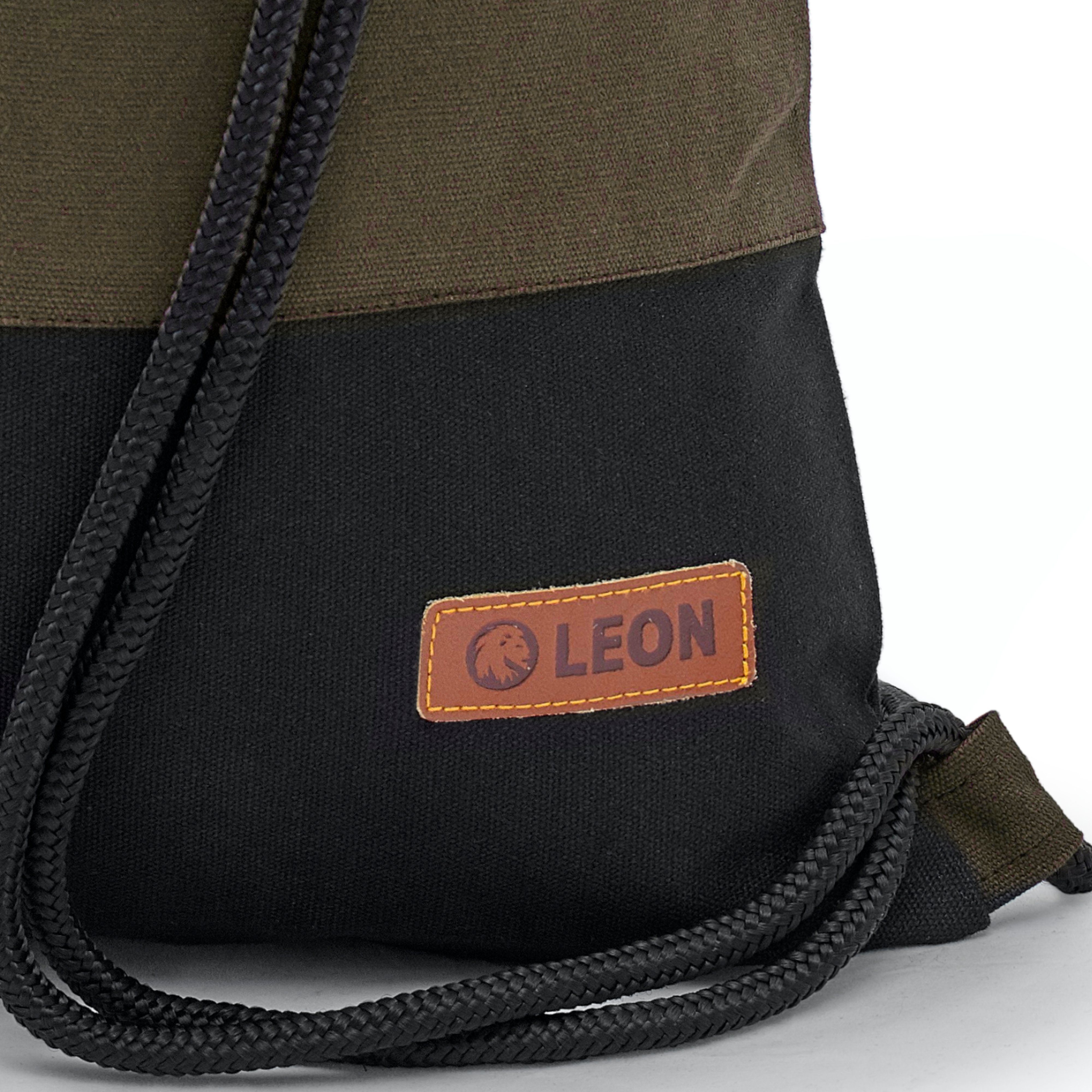 By Bers Turnbeutel Leon By Bers Turnbeutel Beutelrucksack Freizeitrucksack (Tagesrucksack Beutelrucksack Freizeitrucksack Turnbeutel für Strand Sport Festival Freizeit Alltag Einkauf aus Baumwolle Innentasche Schlüsselband), robuste hochwertige Baumwolle - bestens verarbeitet