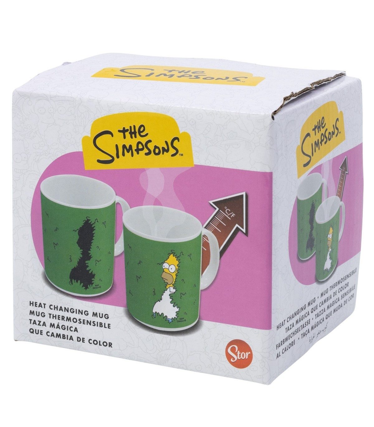 The Simpsons Tasse Homer Farbwechsel Tasse 325 ml mit Geschenkbox