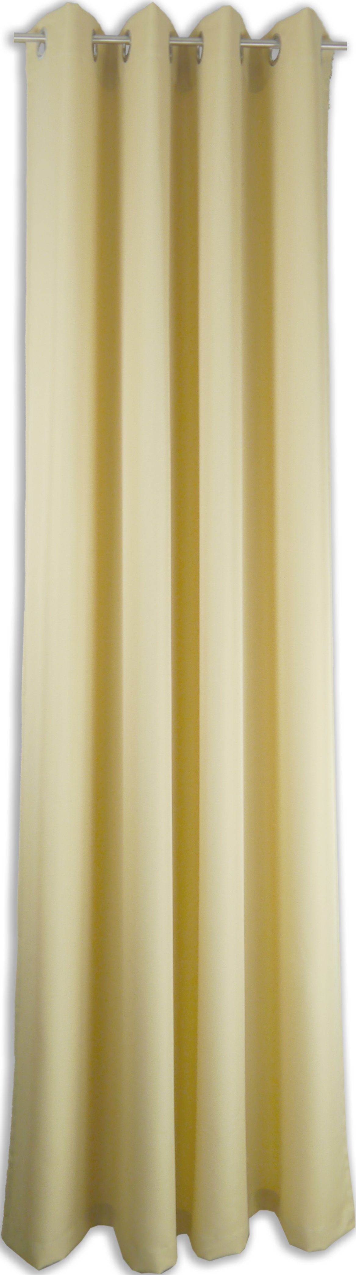 EXPERIENCE Vorhang Ösenschal Seitenschal Vorhang Valletta 145x245 cm Uni Blickdicht Ösenvorhang (1 St), Ösen, blickdicht, Leinen, mit 8 Ösen