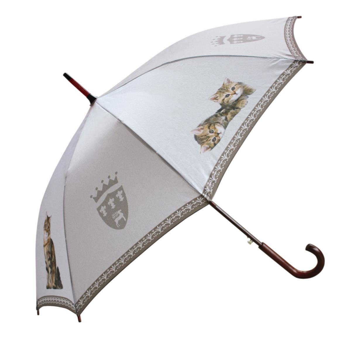 Stockregenschirm Von Lilienfeld® Automatik-Regenschirm GETIGERTE KATZEN