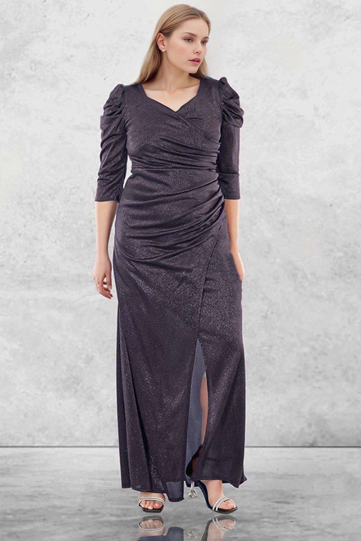 Modabout Abendkleid Langes Maxikleid Hochzeitskleid Für Damen - NELB0553D9803MOR (1-tlg)