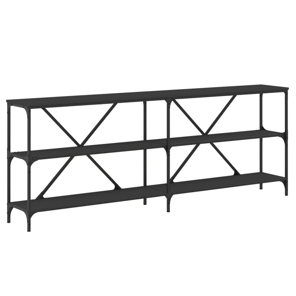 vidaXL Beistelltisch Konsolentisch Schwarz 200x30x75 cm günstig online kaufen