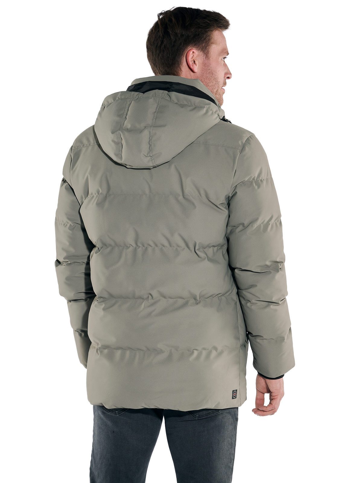 Engbers Langjacke engbers Herren Steppjacke mit abnehmbarer Kapuze, Braunbe günstig online kaufen