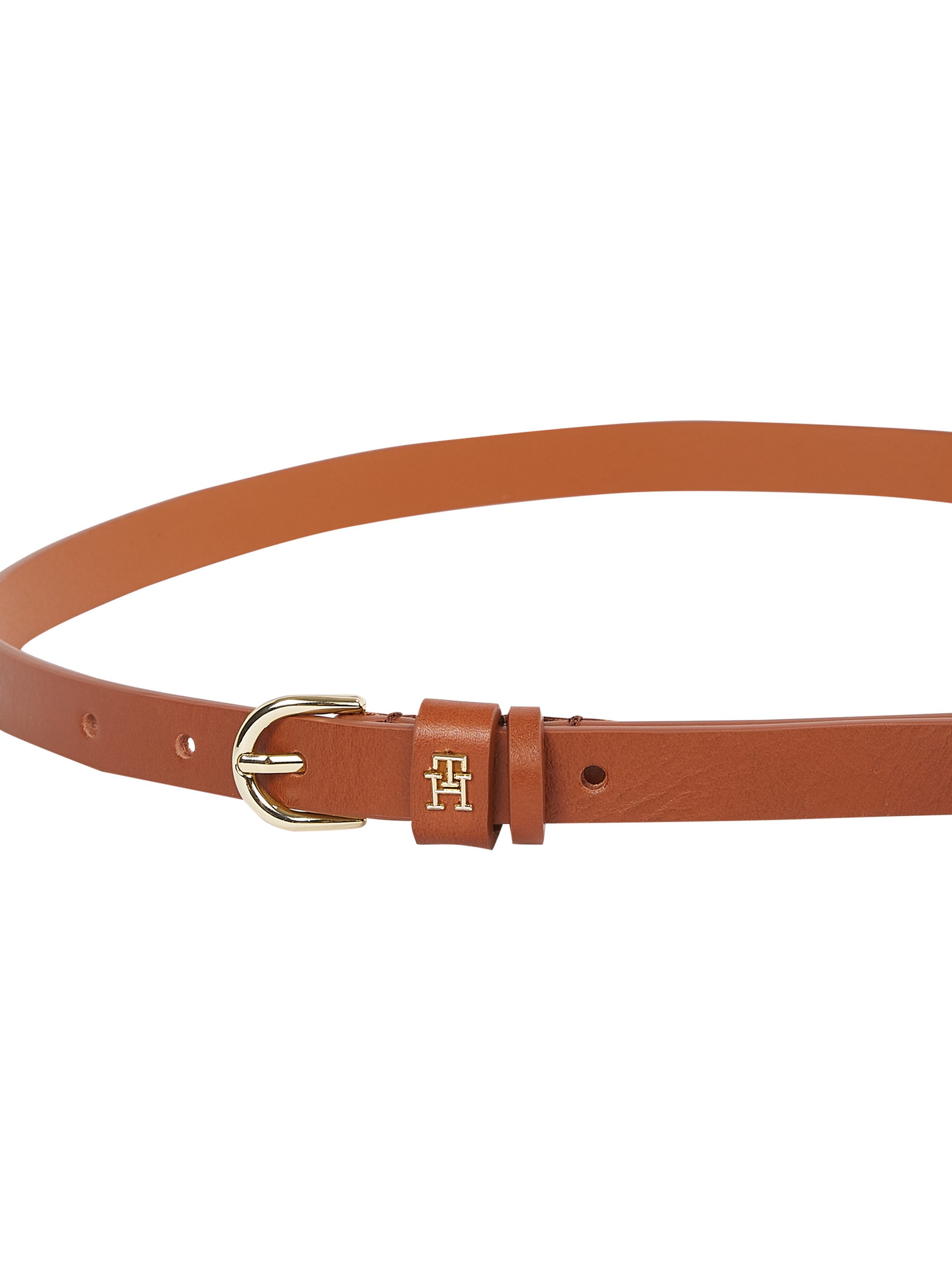 Tommy Hilfiger Ledergürtel ESSENTIAL EFFORTLESS 1.5 Ovale Einfachdornschließe, Logoemblem