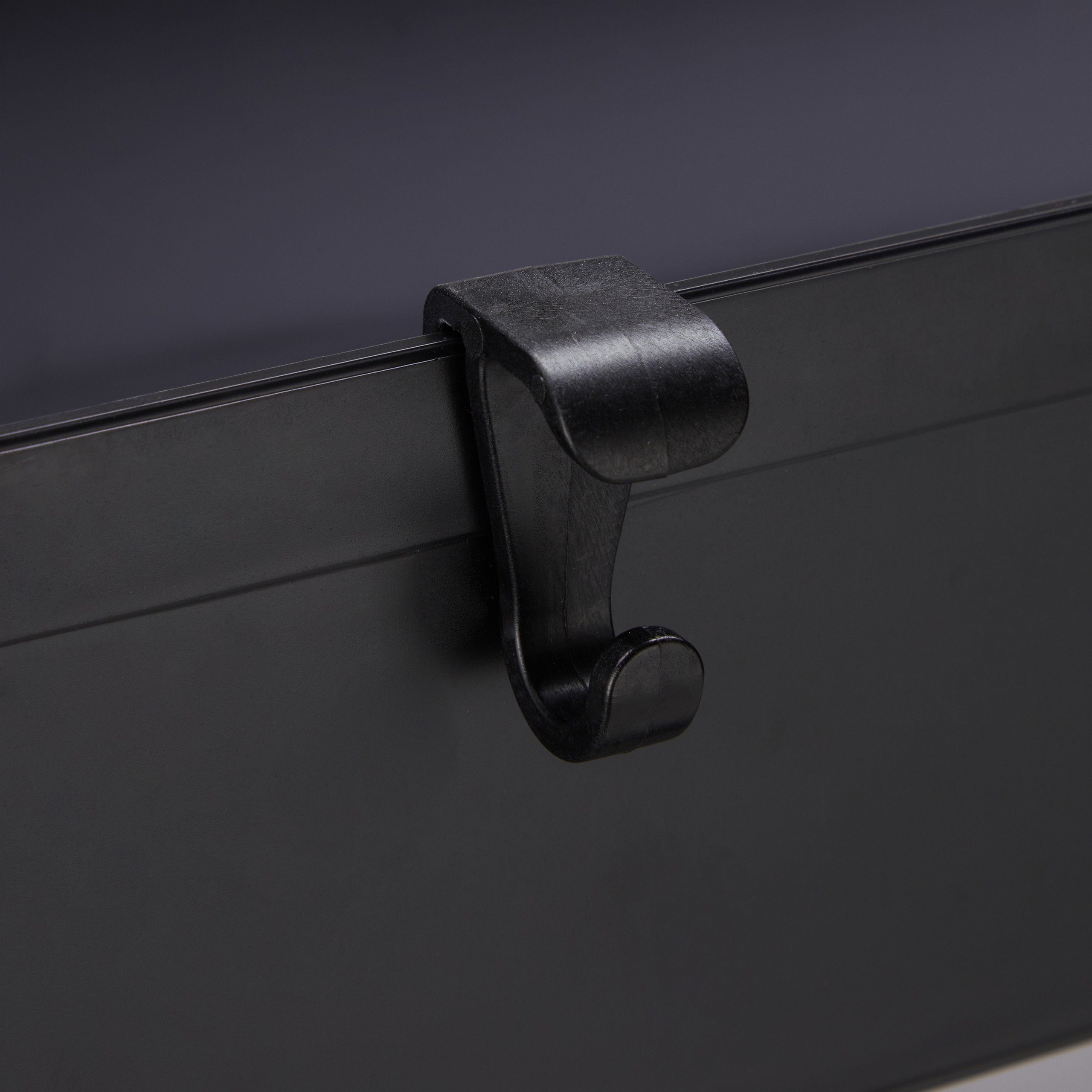 relaxdays Küchenwagen Nischenwagen mit 3 Ebenen, schwarz