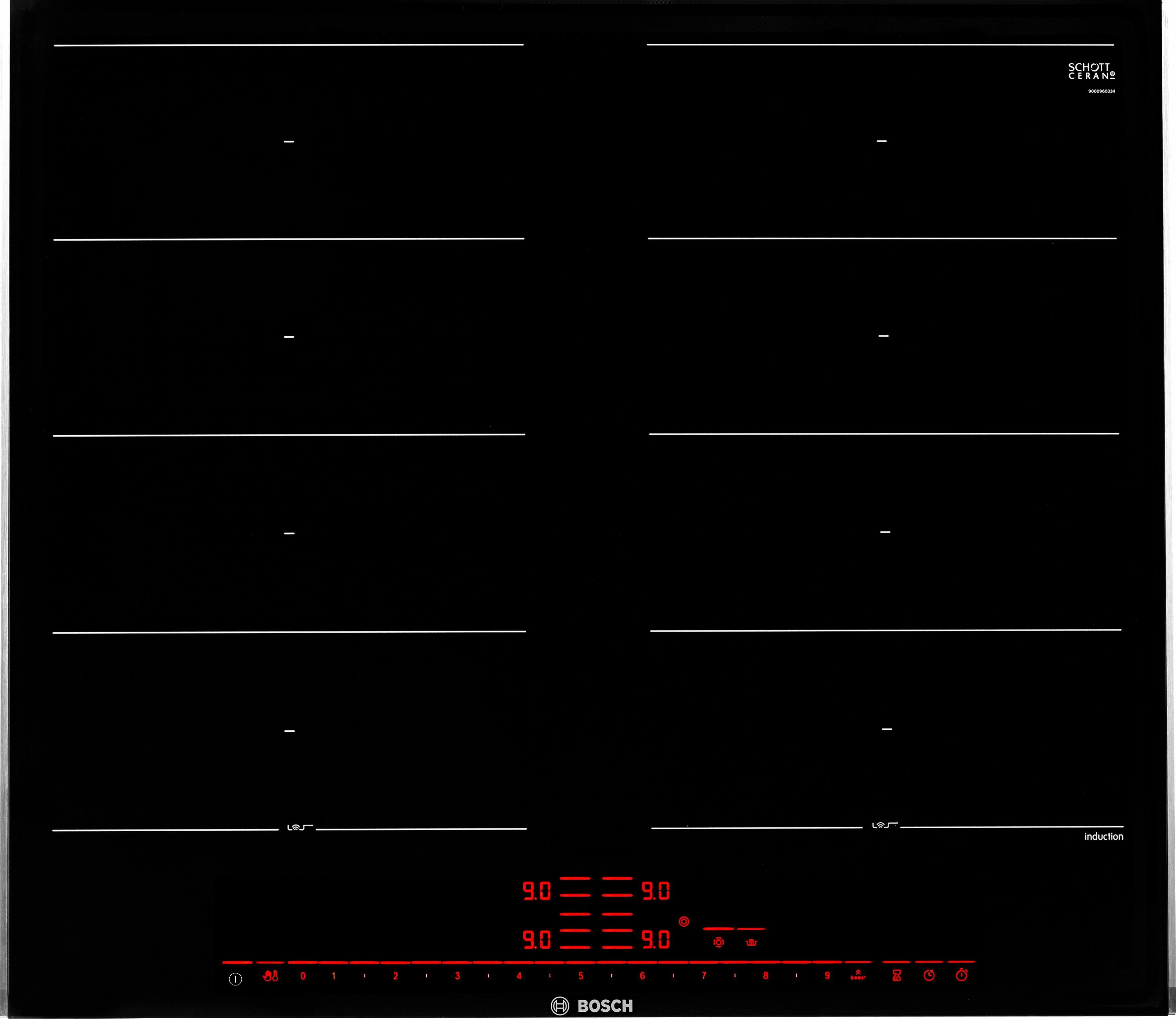 BOSCH Flex-Induktions-Kochfeld von SCHOTT CERAN® Serie 8 PXX675DC1E, mit PerfectFry-Bratsensor