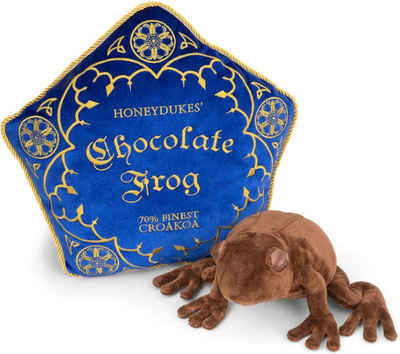 The Noble Collection Merchandise-Figur Harry Potter Schokoladenfrosch Plüschtier und Honeydukes Kissen, offiziell lizensiertes Merchandise