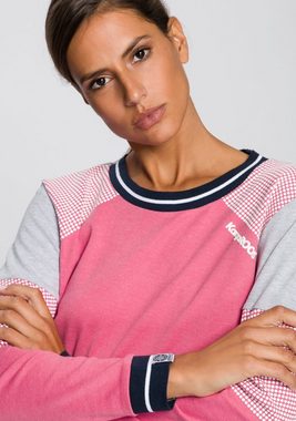 KangaROOS Sweatshirt im Colorblocking-Design mit Pünktchen