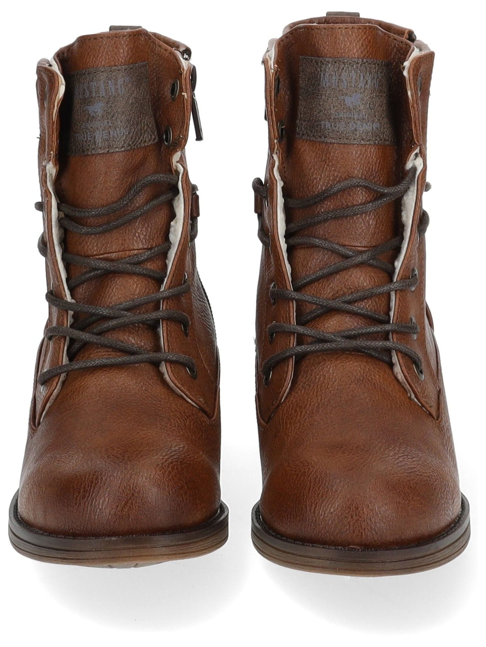 Mustang Shoes Mustang Shoes Stiefelette Lederimitat Schnürstiefelette