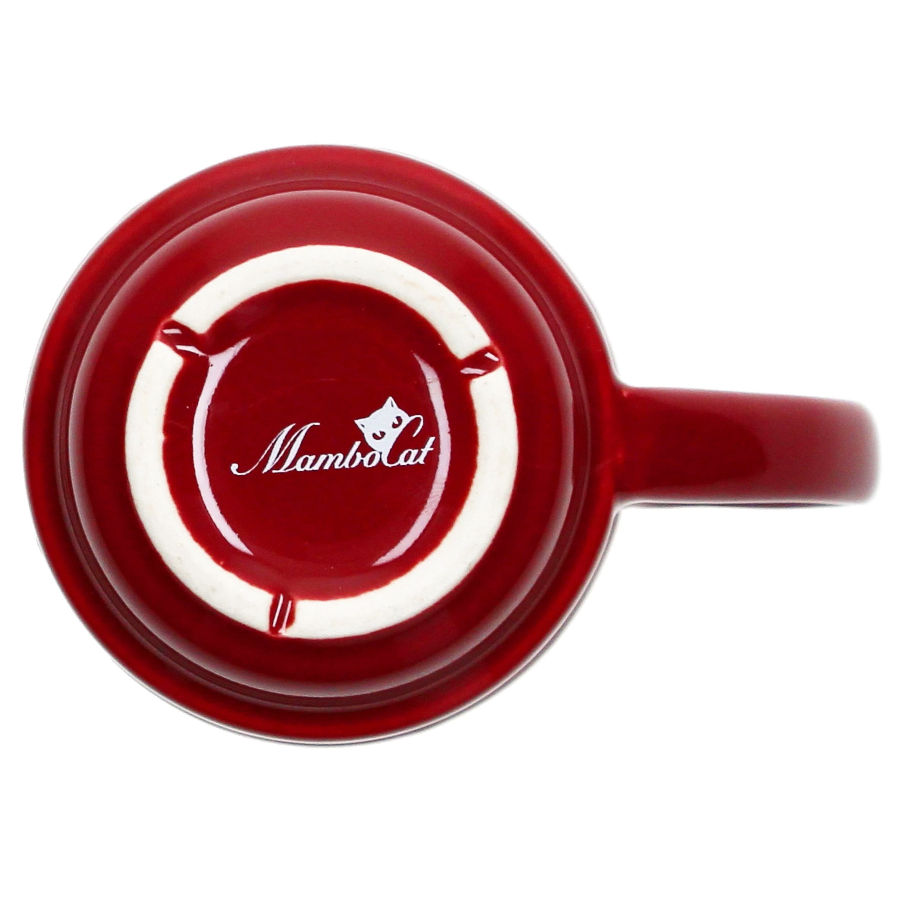 MamboCat Tasse 36er Set Glühweinbecher dunkelrot Weihnachtslandschaft 0,2L geeicht, Porzellan, Weihnachtsgeschirr, Weihnachten, Weihnachtsmarkt, Punsch