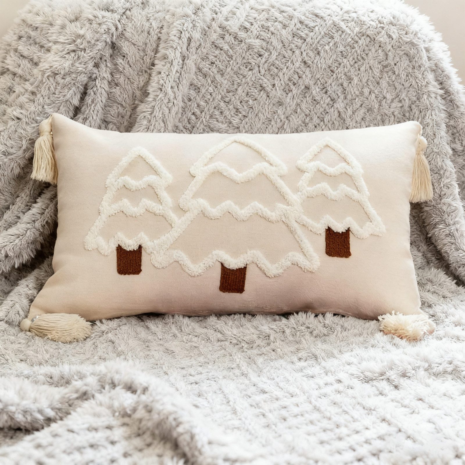 REDOM Kissenbezüge Weihnachtskissenbezug 30x50 cm dekorativer Kissenbezug o günstig online kaufen