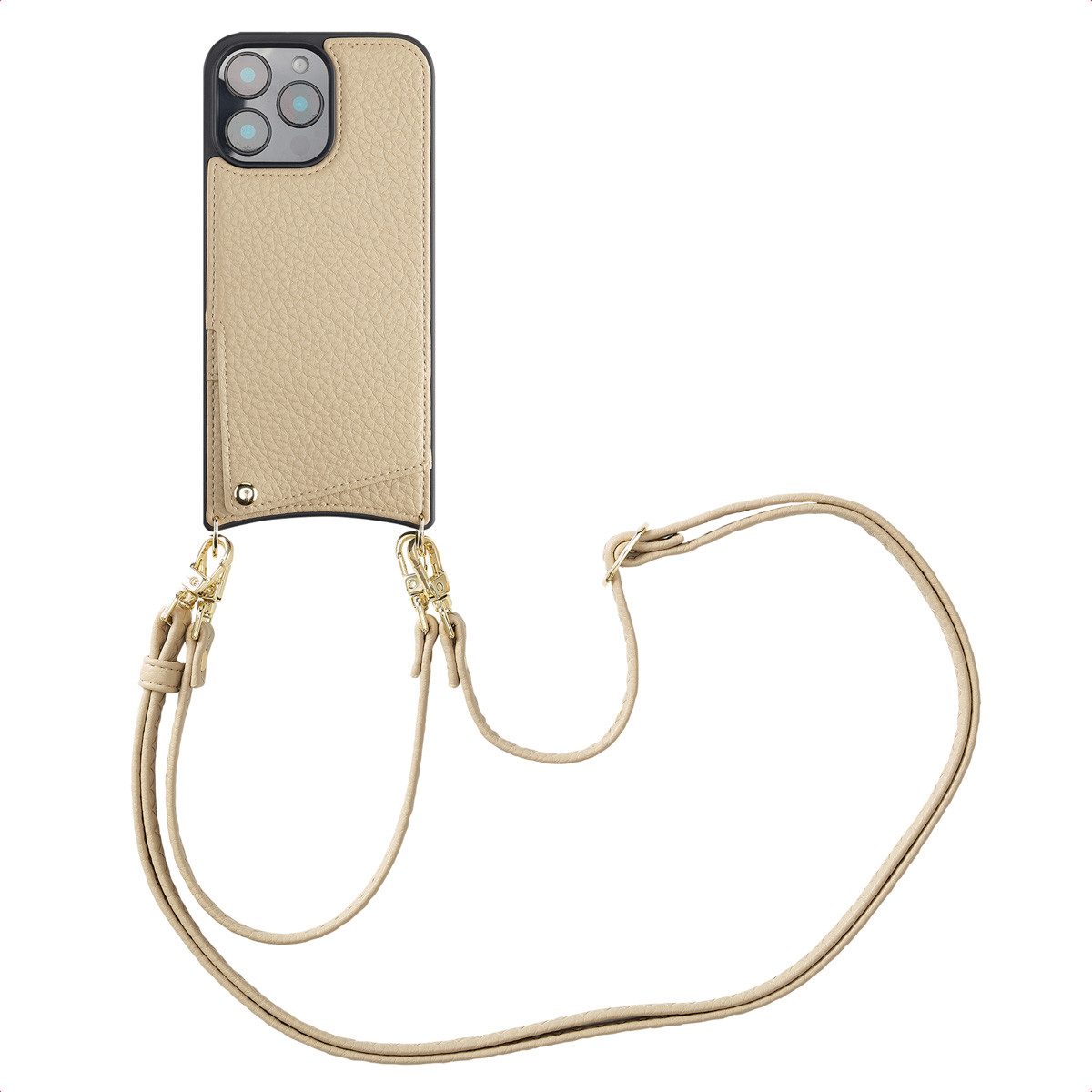 Selencia Case zum Umhängen Selencia Nova HandyHülle mit Kordel und Kartenhalter Apple iPhone 16 P