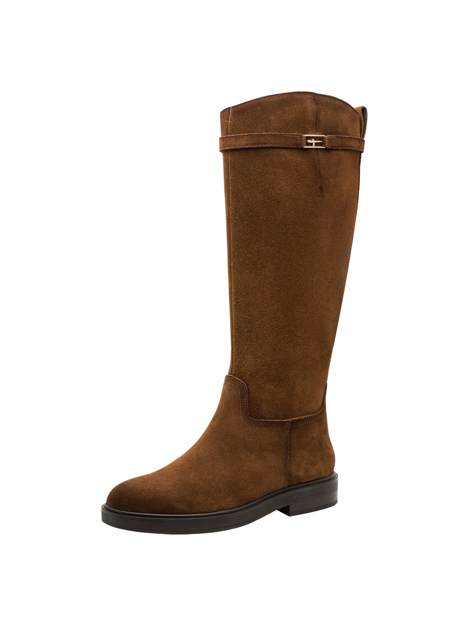 Tamaris ANTIslide, TOUCH-IT aus Leder kein Absatz Stiefel ANTIslide