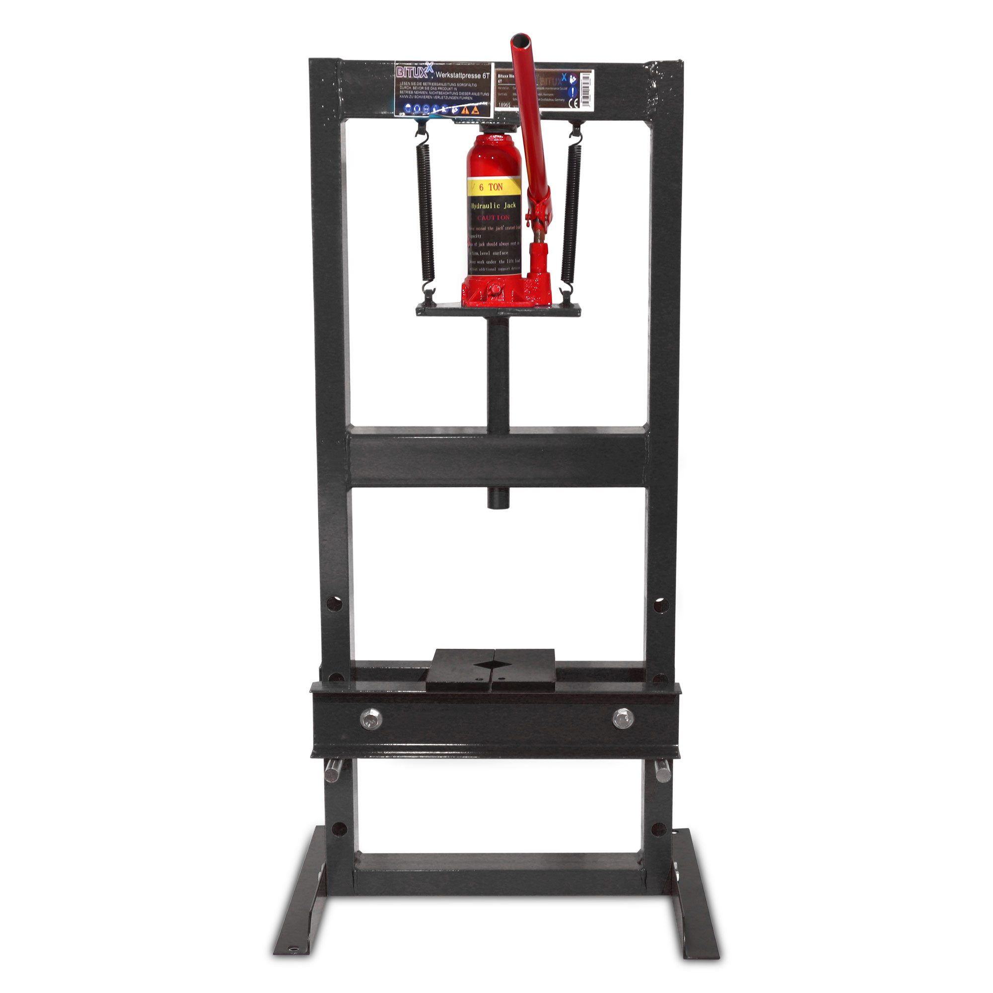 Bituxx Werkstattpresse 6T Dunkelgrau, MS-19524