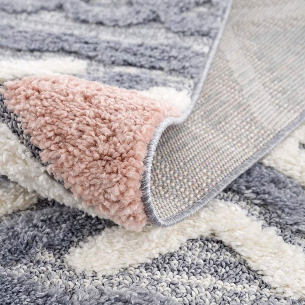 Carpet City Hochflor-Teppich Focus 3382, rechteckig, Höhe: 20 mm, Boho-Teppich, Hochtief-Muster/ 3D-Effekt, für Wohnzimmer, Schlafzimmer