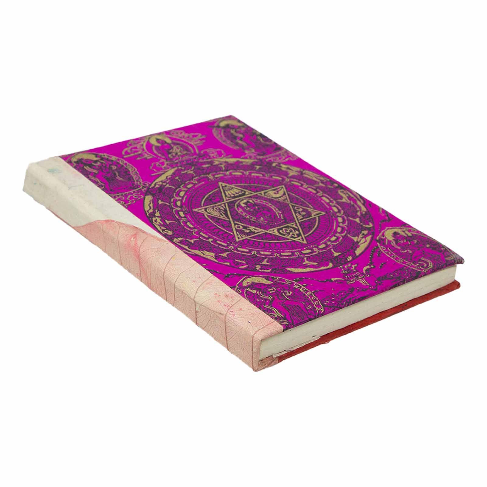 KUNST UND MAGIE Tagebuch »Notizbuch Nachhaltigl Handgemacht Buddha Mandala  Tagebuch Lokta Papier Poesiealbum«