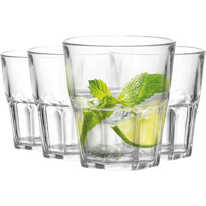 Lubgitsr Gläser-Set Whisky Gläser, 230 ml Whiskey Gläser für Scotch, Cocktail, Rum