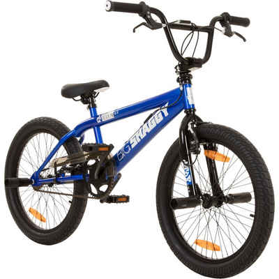 deTOX BMX-Rad Big Shaggy, 1 Gang, ohne Schaltung, BMX 20 Zoll Fahrrad ab 145 cm mit 4 Pegs und 360° Rotor unisex Jugend