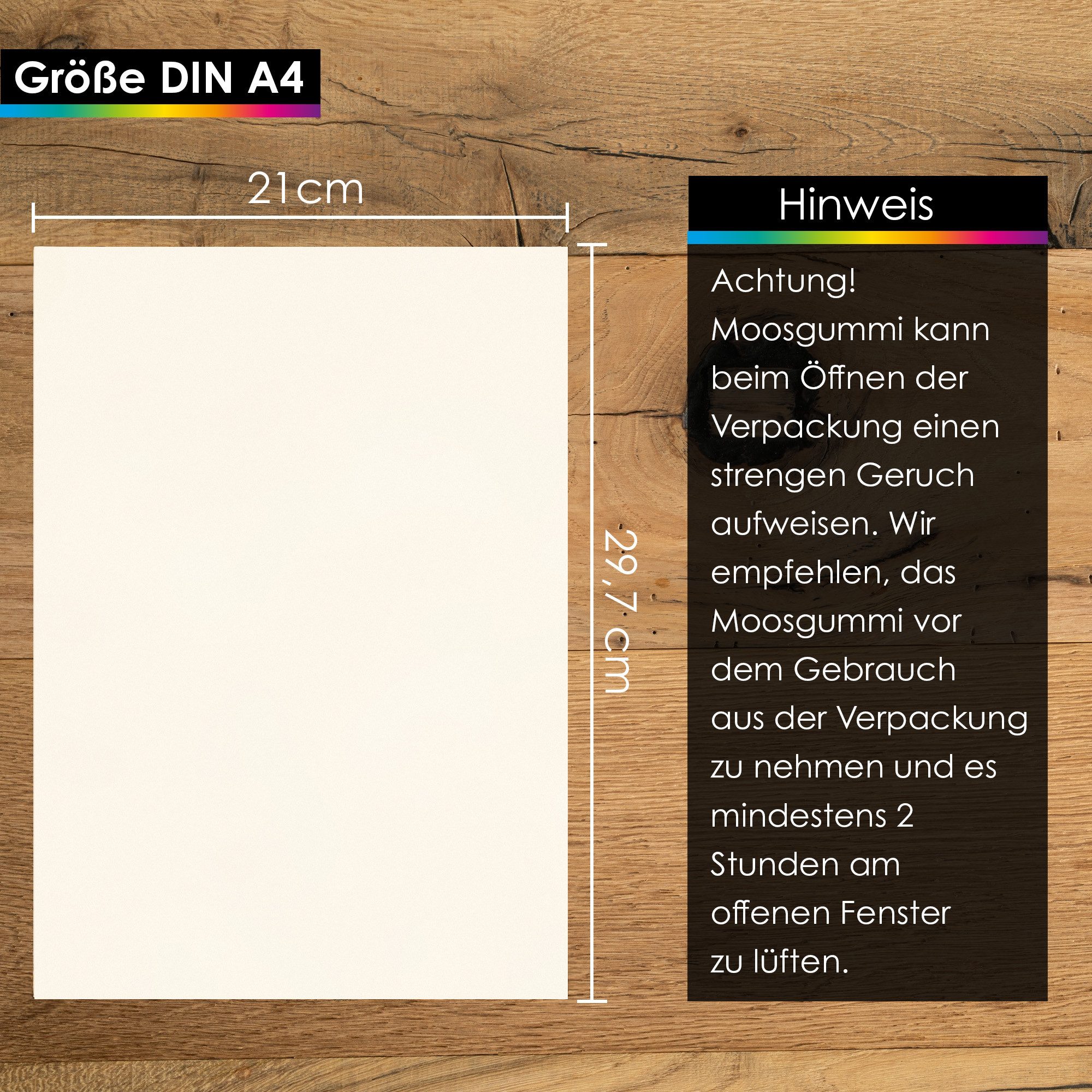 Moritz & Moritz Moosgummi OfficeTree 27x Moosgummi Weiß 2mm A4 - Moosgummiplatten