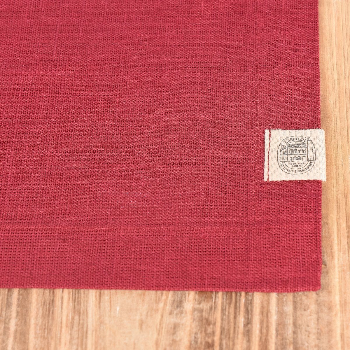 SCHÖNER LEBEN. Platzset Leinen-Tischset Platzset Erik 1-lagig 37x50cm wine dunkelrot