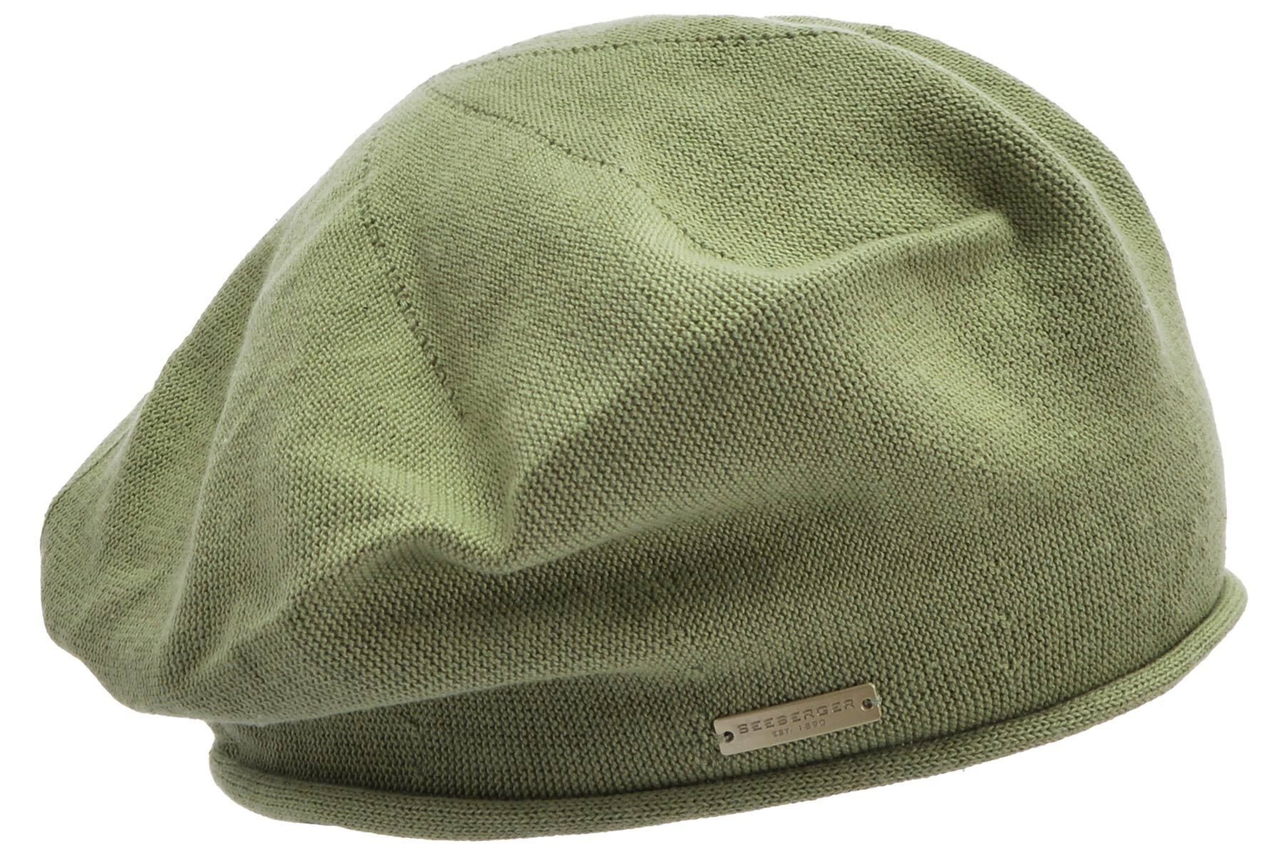 Seeberger Baskenmütze 100% Baumwoll Baske mit Rollkante 53607-0 günstig online kaufen