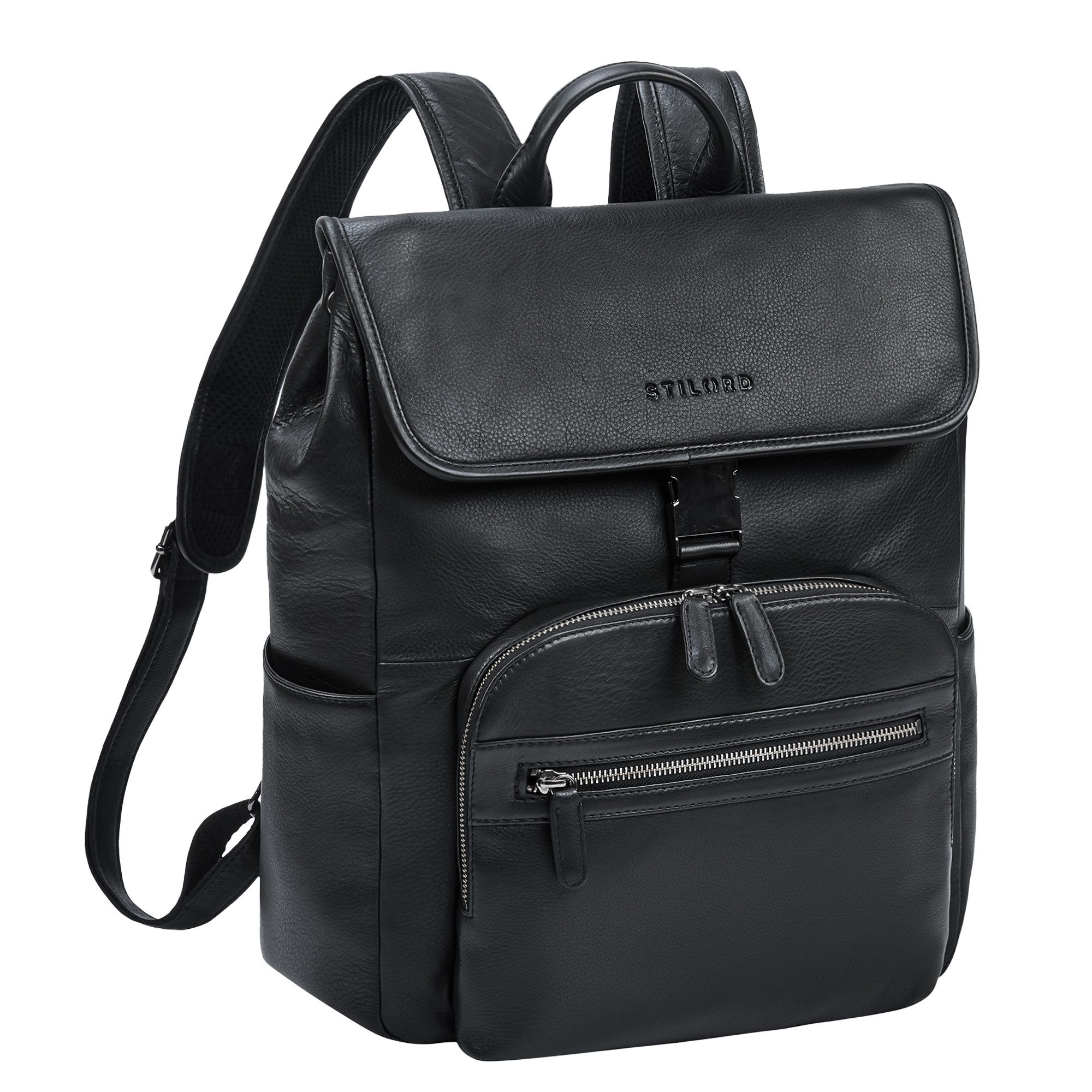 Notebookrucksack "Santino" Großer Vintage Leder-Rucksack 15.6 Zoll für Damen & Herren