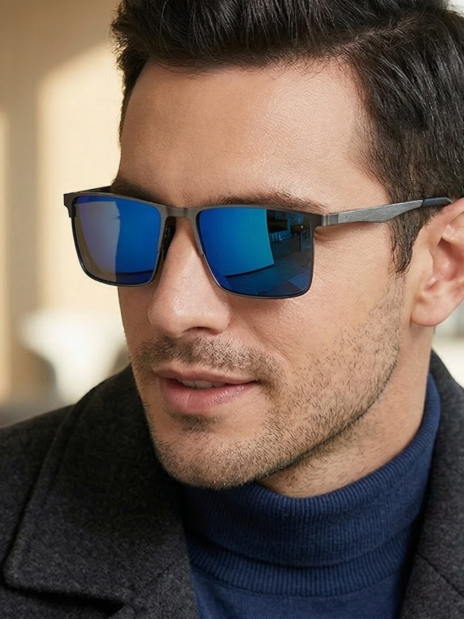 ANTALUX Sonnenbrille Polarisierte Sonnenbrille Stilvolles Design mit UV 400 Schutz Polarisierte Gläser, UV400 Schutz, Metallrahmen