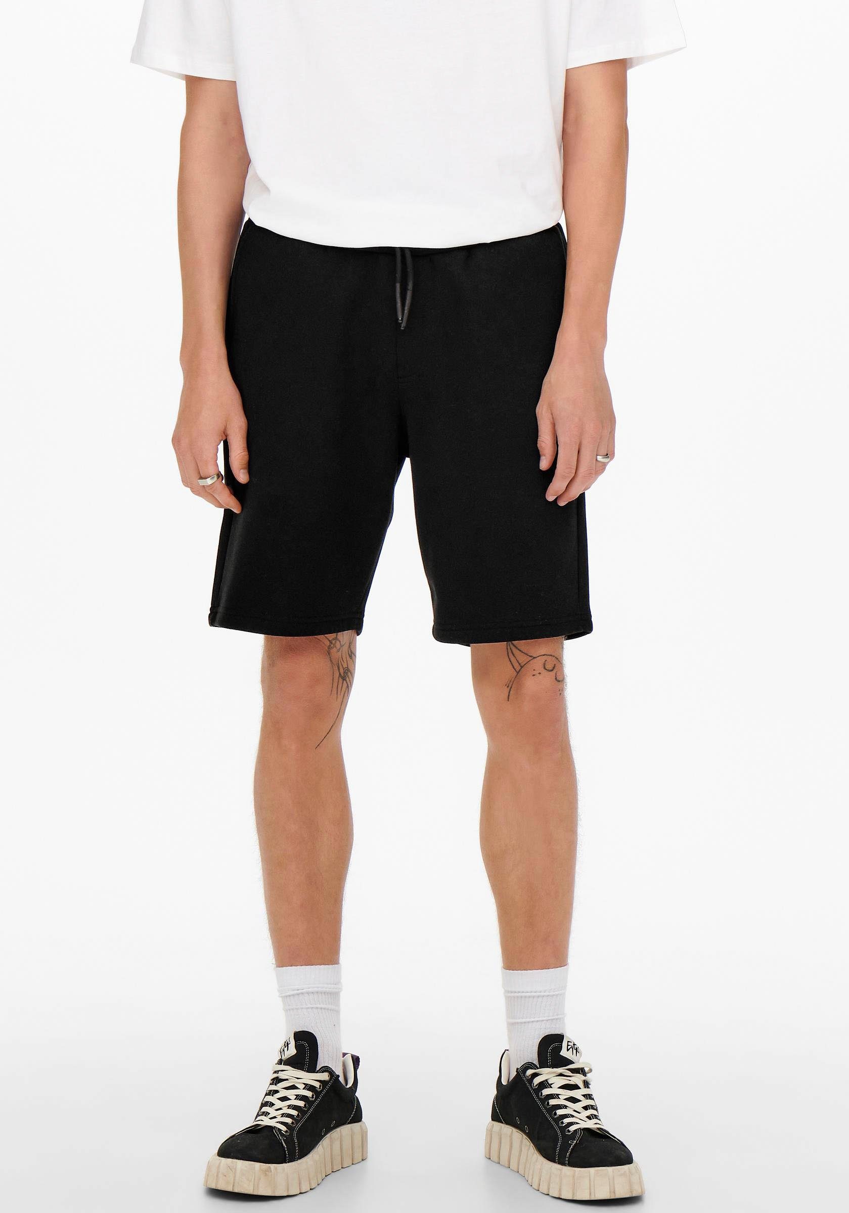 ONLY & SONS Sweatshorts ONSCERES SWEAT SHORTS Black