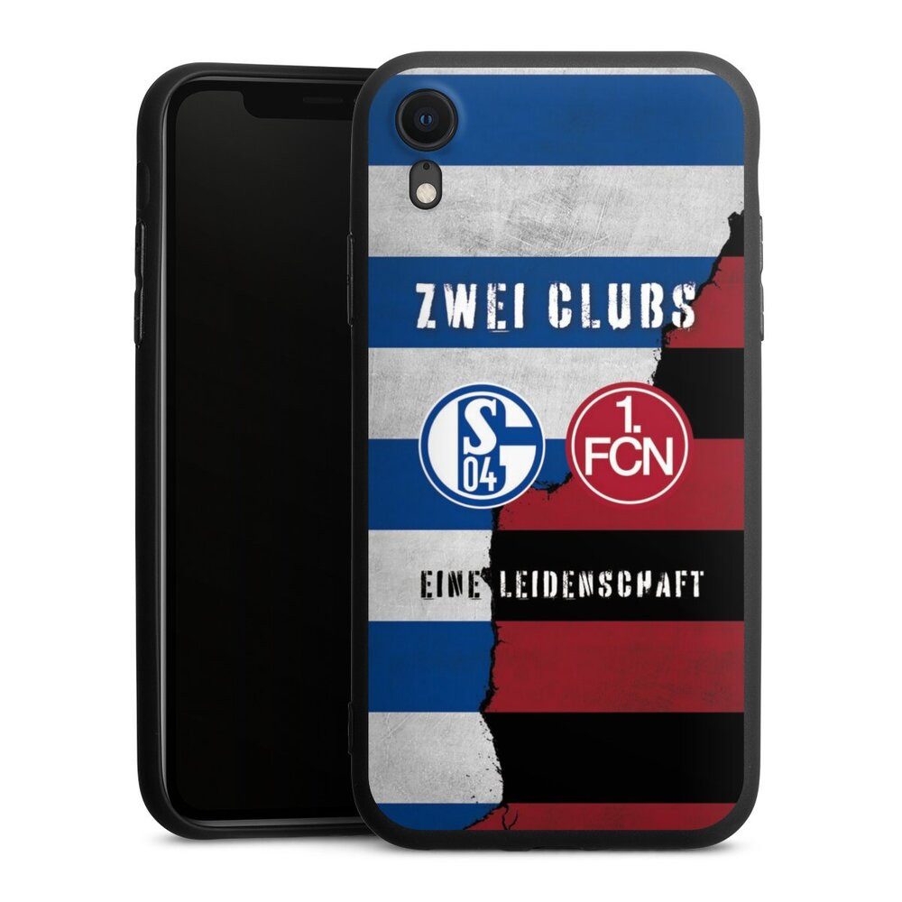 DeinDesign Handyhülle FC Schalke 04 1. FC Nürnberg Freundschaft, Apple iPhone Xr Silikon Hülle Premium Case Handy Schutzhülle