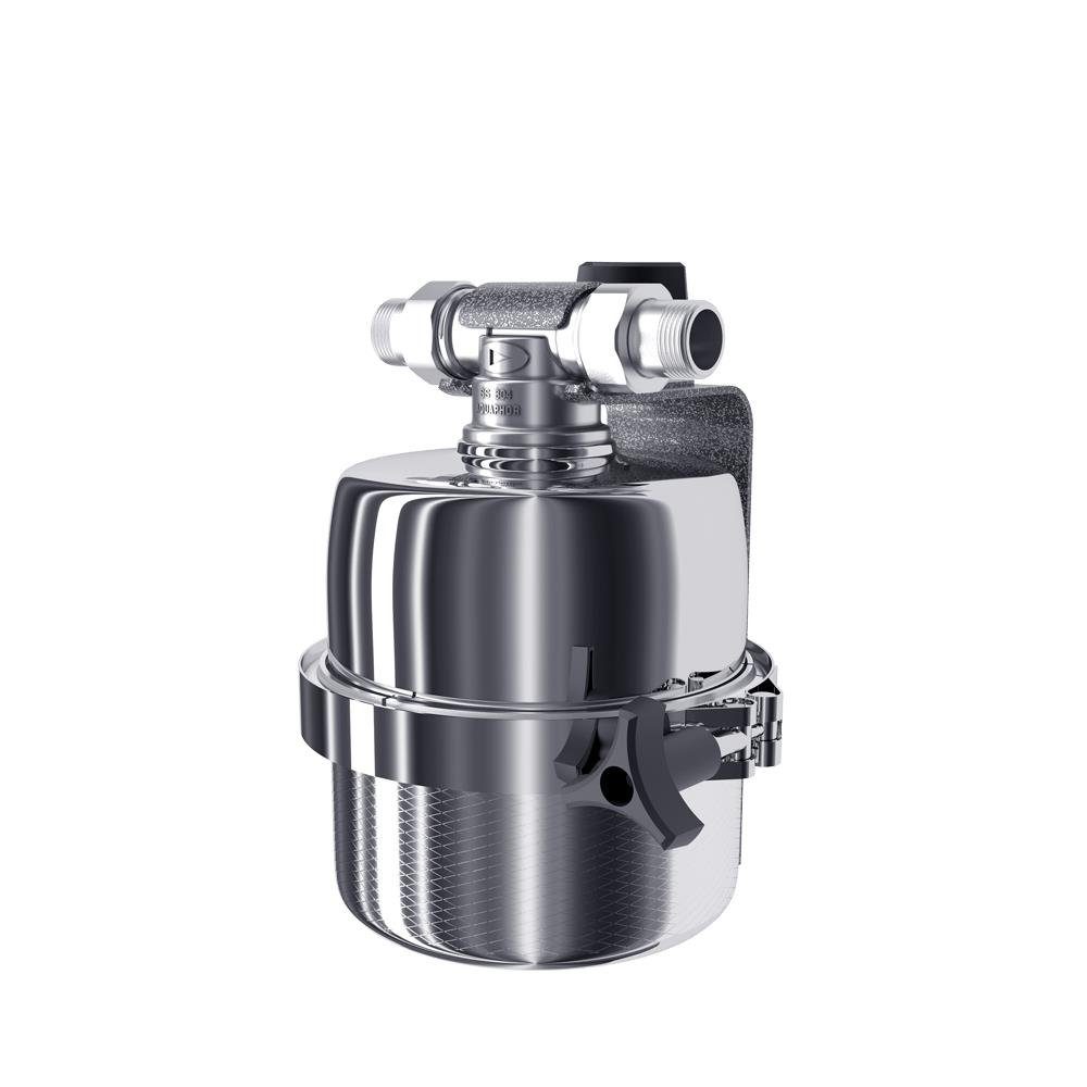 Aquintos Wasseraufbereitung 3/4" Untertisch-Trinkwassersystem Edelstahl-Filtergehäuse, Mini Viking Außengewinde