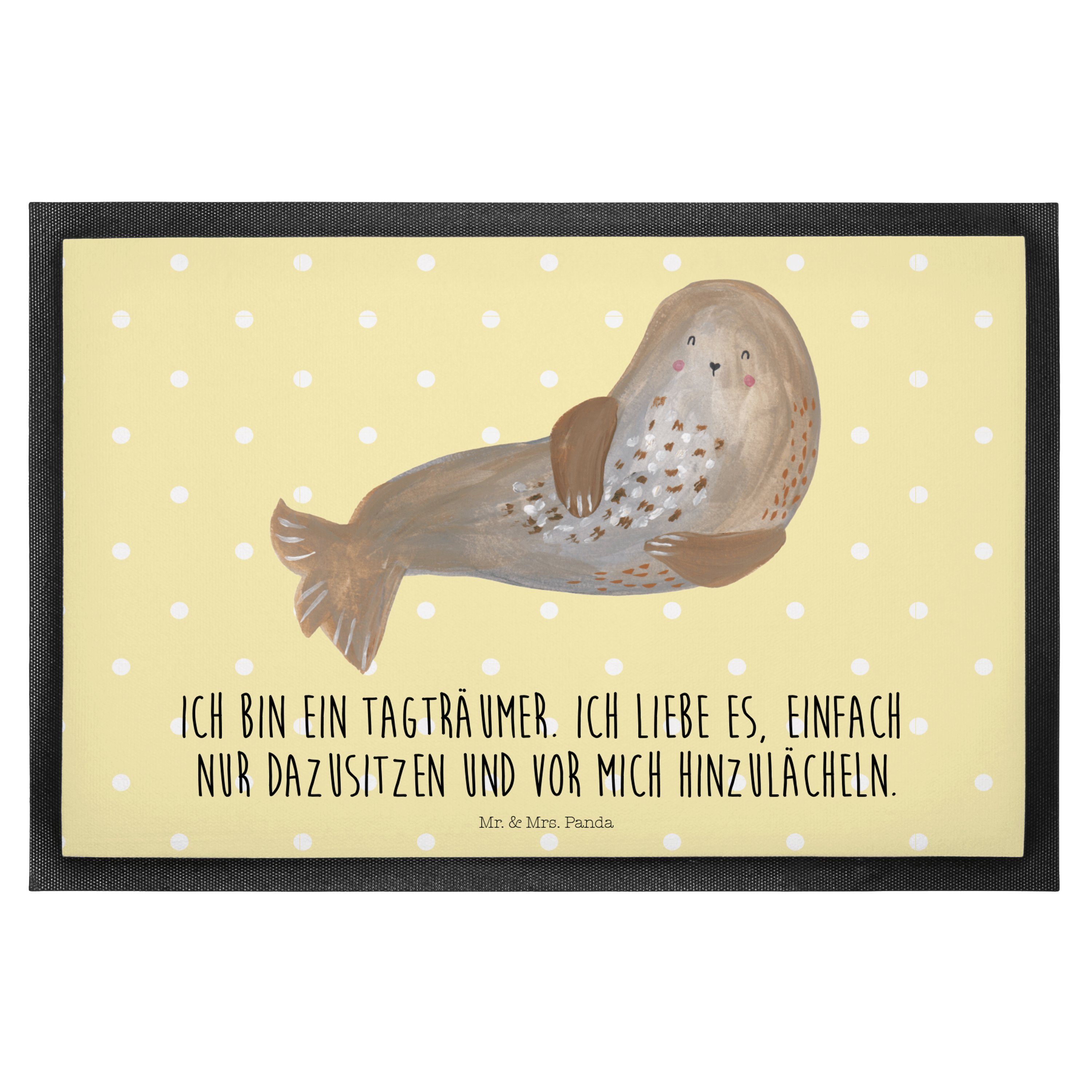 Fußmatte »Robbe lachend Gelb Pastell Geschenk, Nordsee, lustige