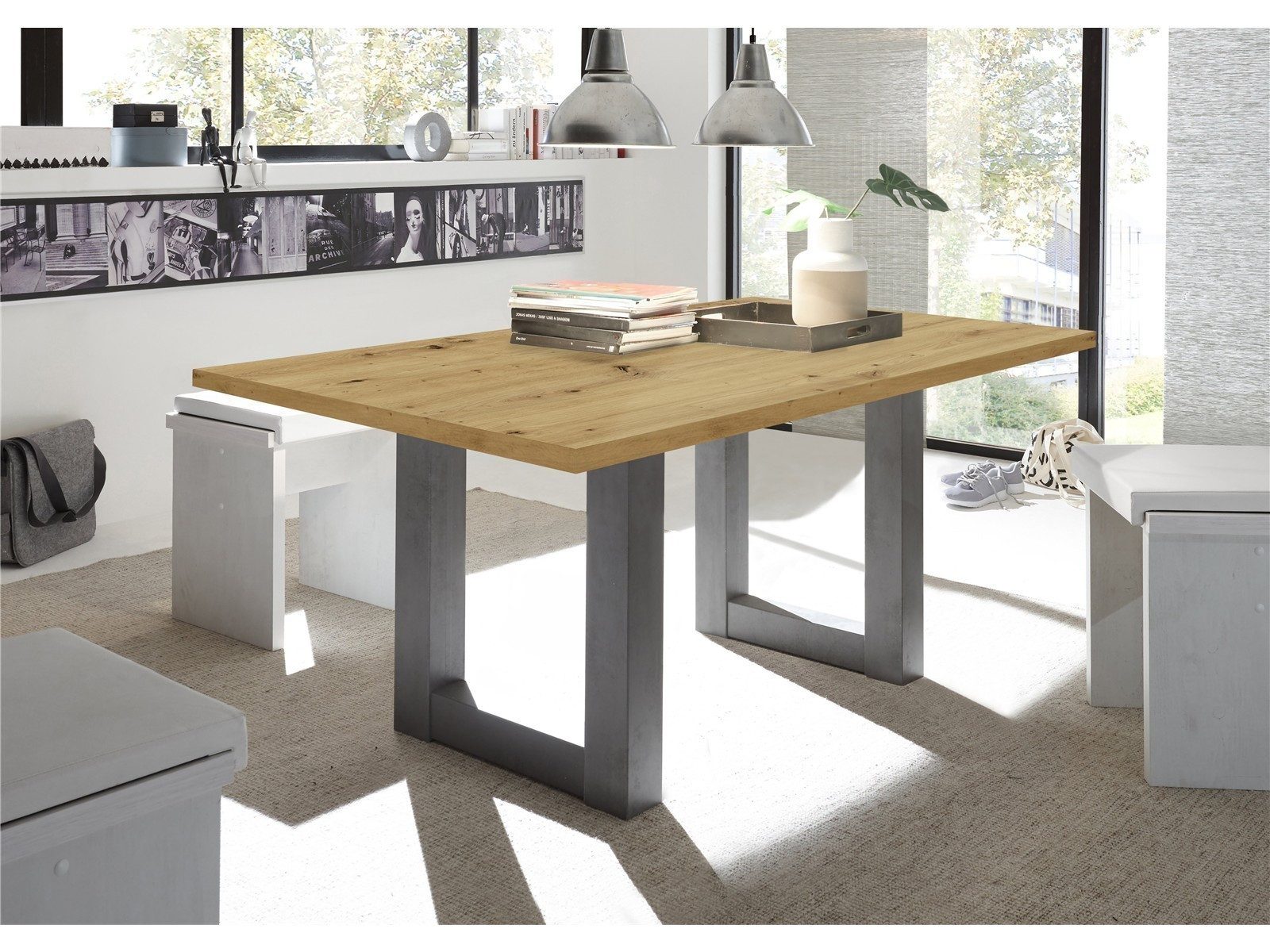 Storado Esstisch Big System U Esstisch 20013, Der Esstisch Big System U kombiniert modernes Design (U-Gestell in.