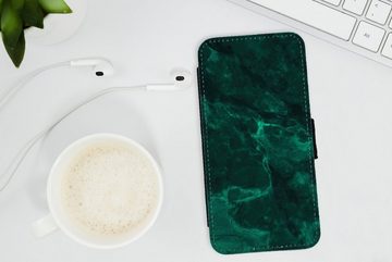 MuchoWow Handyhülle Marmor - Limone - Grün - Strukturiert - Marmoroptik, Handyhülle Telefonhülle Apple iPhone 12 Mini