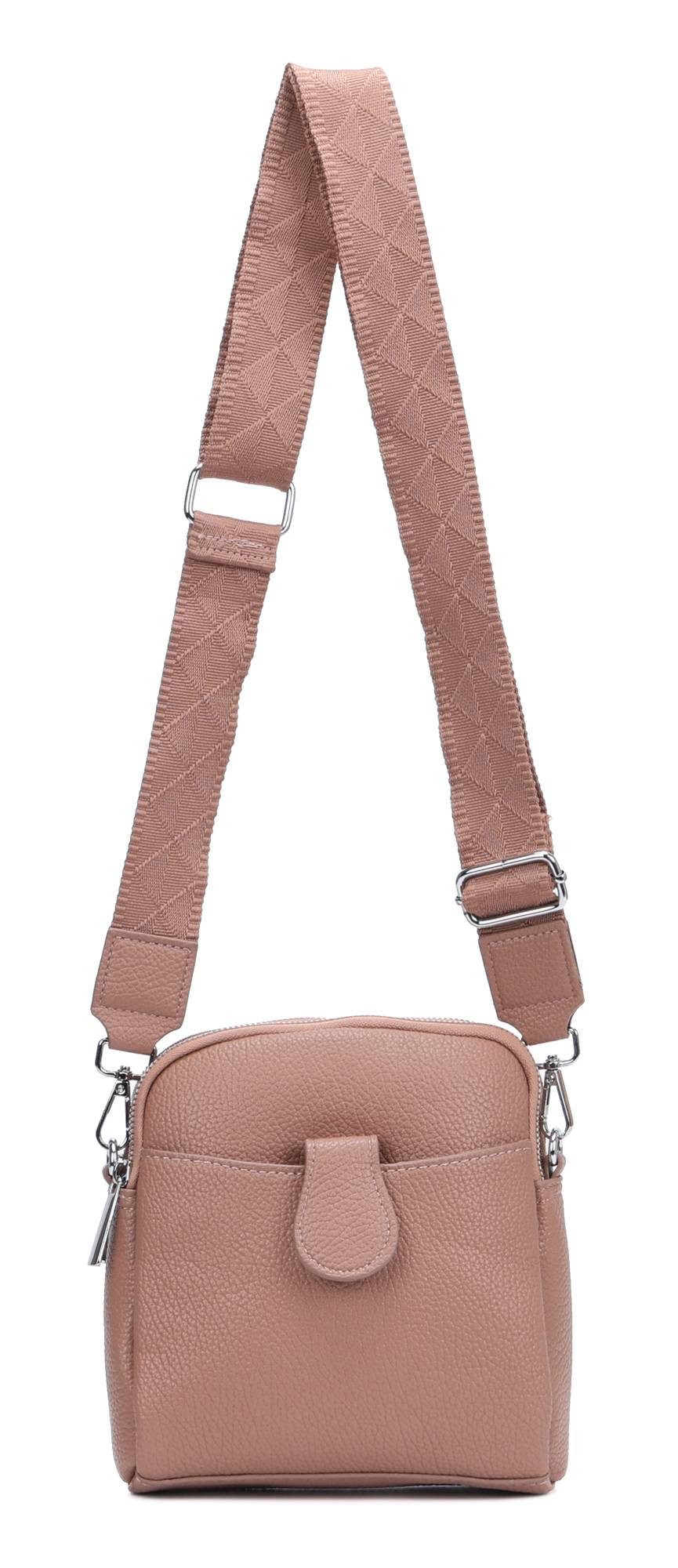 Schultertasche Damen Tasche Minibag Umhängetasche Geldbörse Handytasche Crossover