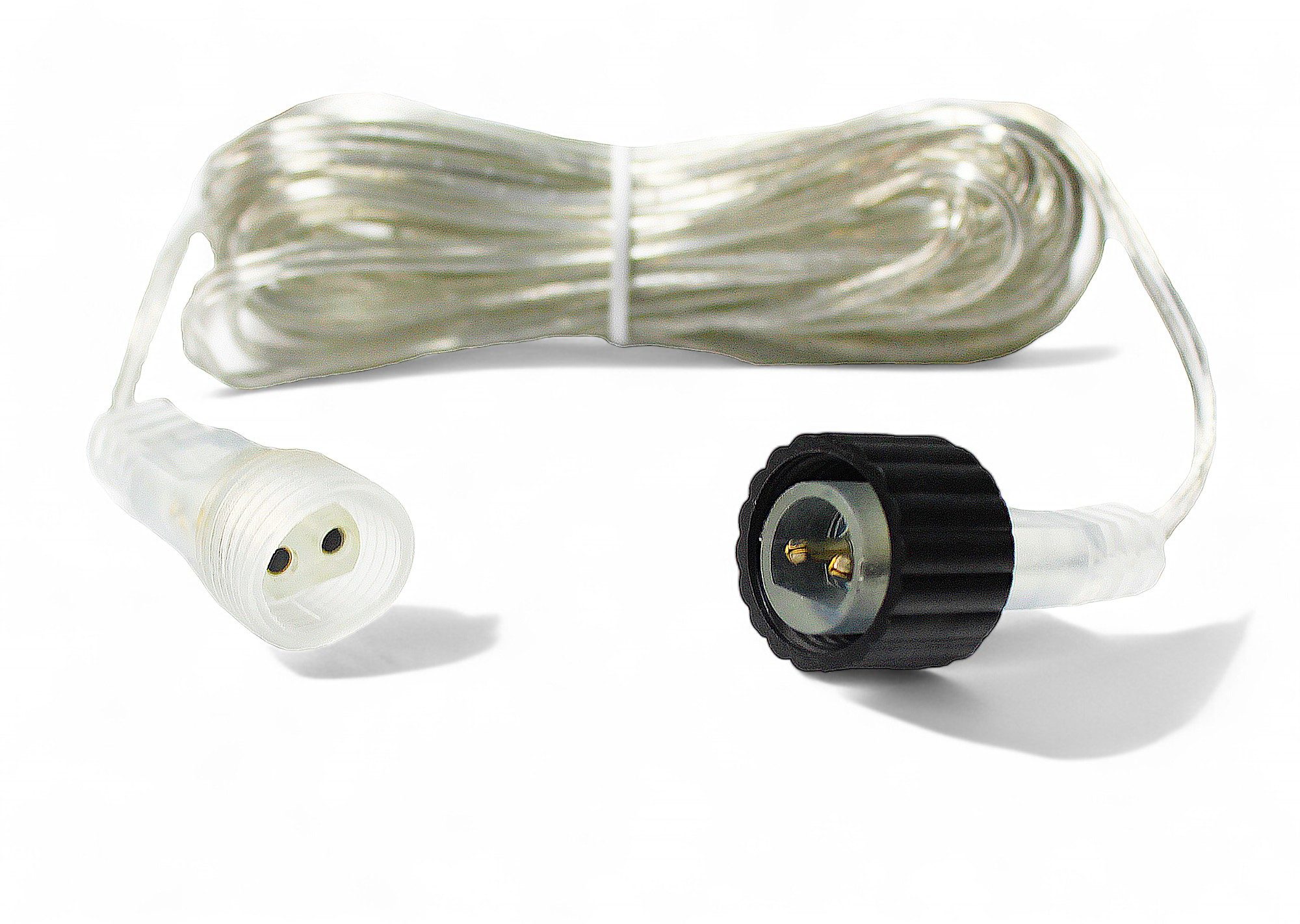 Arnusa Verlängerungskabel 2 Pin DC Lichterkette Transparent Verlängerungskabel, 2-Pin, 2-Pin (500 cm), für Innen und Außen