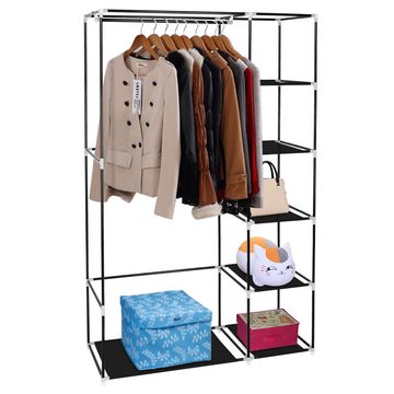 Rutaqian Kleiderschrank Tragbarer Schrank,Kleiderschrank,106x44x170cm Kleiderschrank (schnell und einfach zu montieren) zum Aufhängen von Kleidung Kleideraufbewahrung