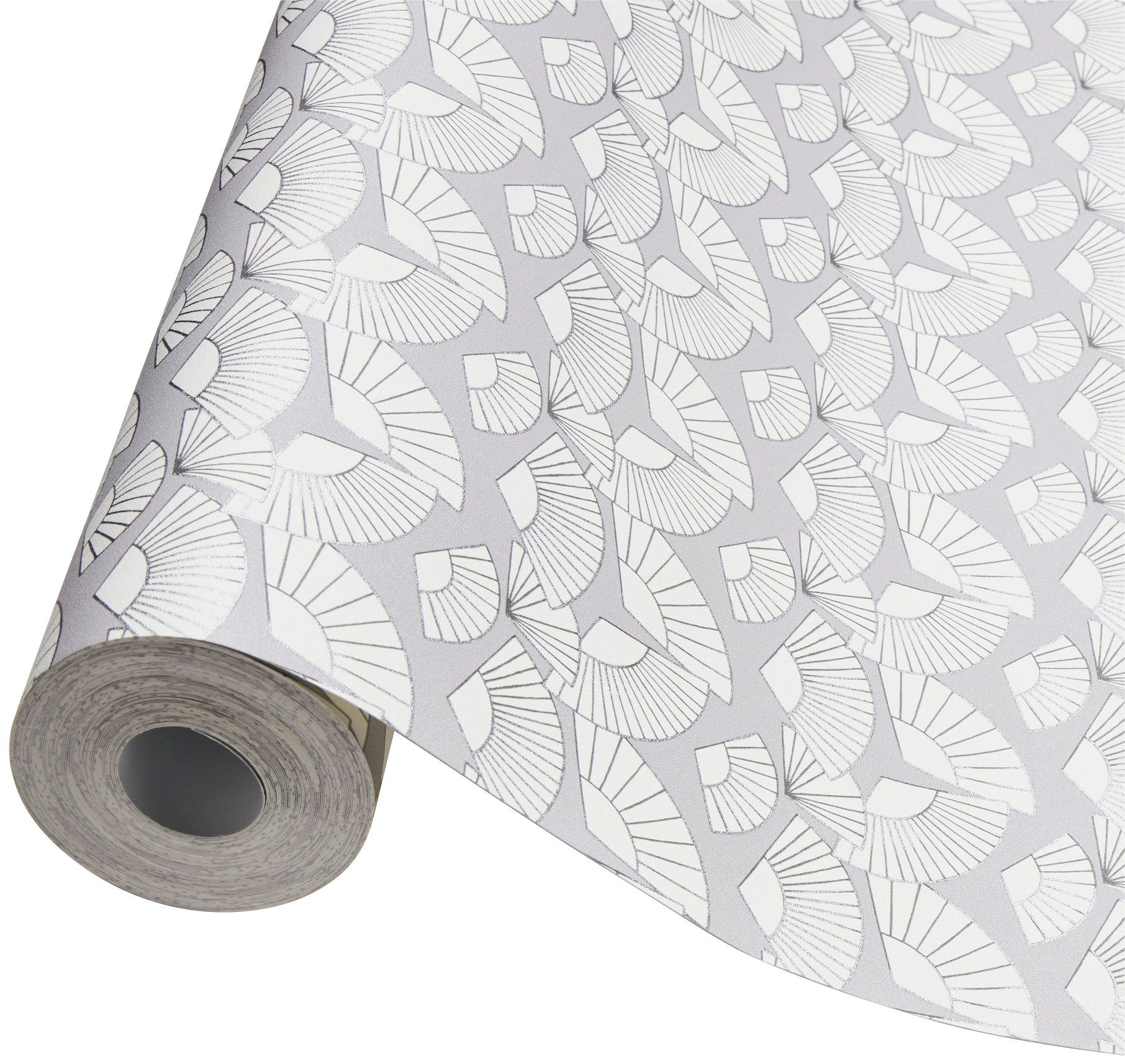 Architects Paper Vliestapete Fan, glatt, Motiv, abstrakt, naturalistisch, Geometrische Tapete Designer Metallic Tapeten Wohnzimmer Schlafzimmer