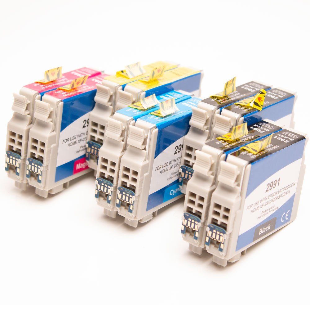 ABC Tintenpatrone (Kompatibles Set 10x Druckerpatrone für Epson 29XL Expression Home, XP-432 XP-435 XP-442 XP-445 XP-255 XP-257 XP-352 XP-355 XP-452 XP-455)