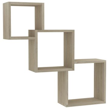 furnicato Wandregal Cube Wandregale Sonoma-Eiche 68x15x68 cm Holzwerkstoff