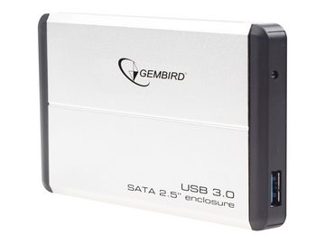 Gembird Festplatten-Gehäuse GEMBIRD - Speichergehäuse - 2,5" (6,4cm) - SATA 3Gb/s - USB 3.0 - Silb
