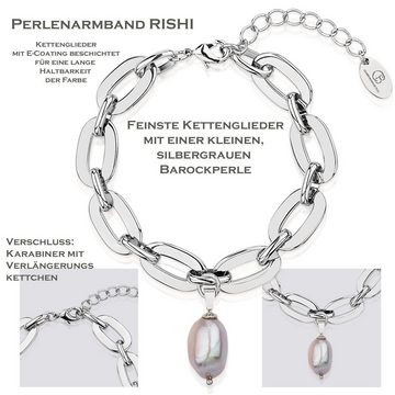 Célia von Barchewitz Gliederarmband "RISHI" Perlenarmband, Anhänger aus natürlich gewachsener Perle in barocker Form austauschbar