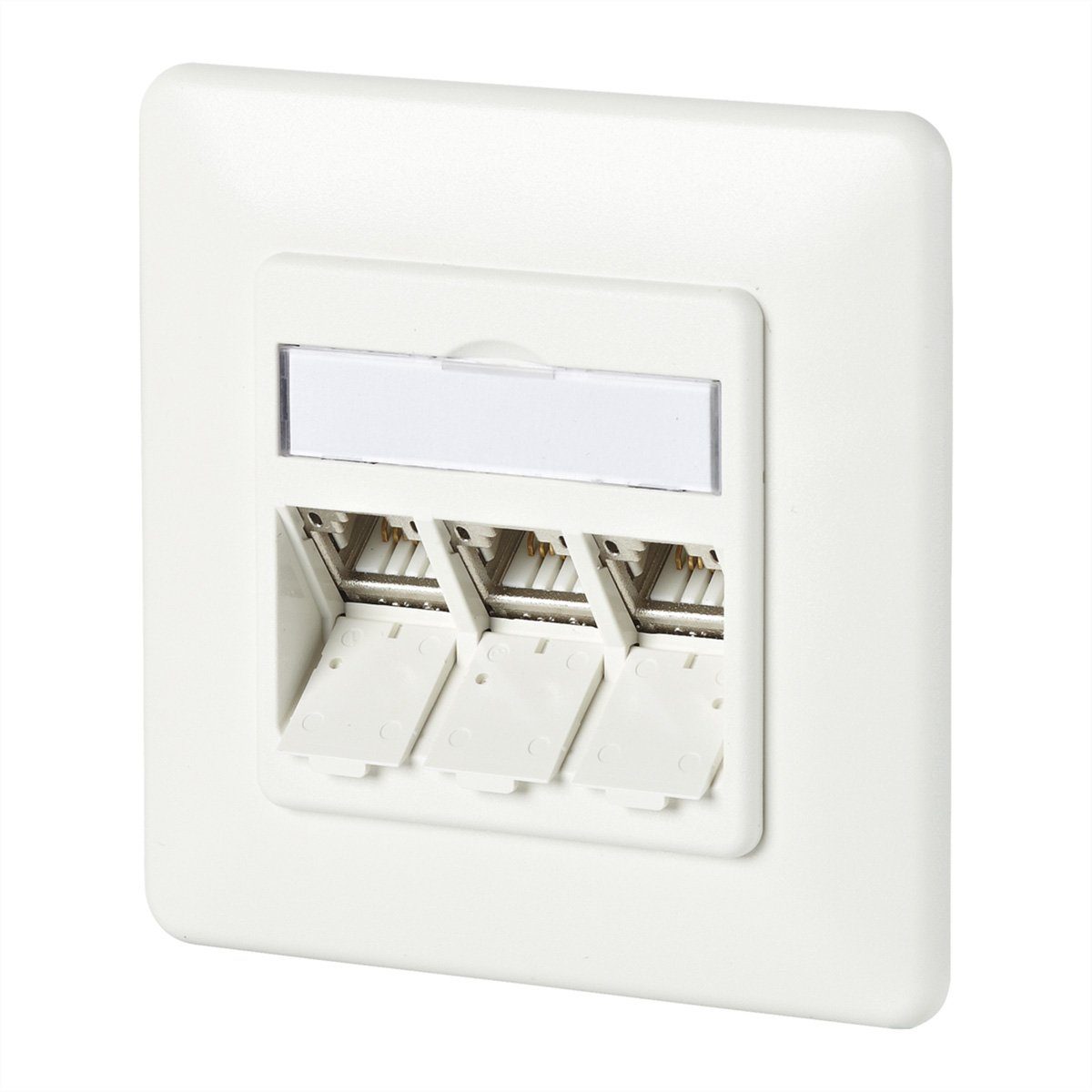 C6Amodul 3 Port 180°M UP-Dose Netzwerk-Panel